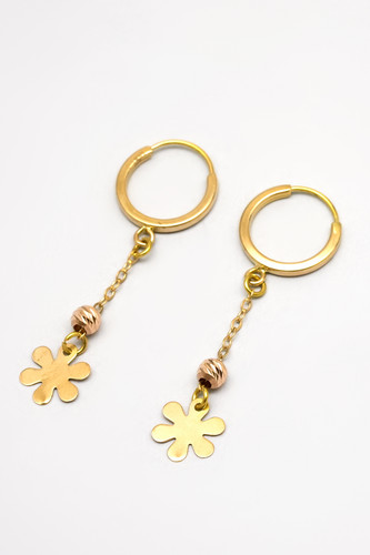 گوشواره حلقه ای گل